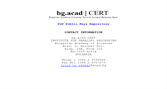 Desktop Screenshot of cert.acad.bg