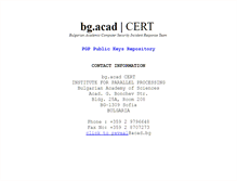 Tablet Screenshot of cert.acad.bg